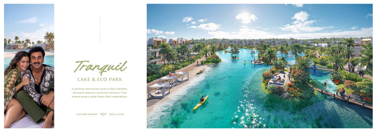 Townhouse gardens at DAMAC Islands 2